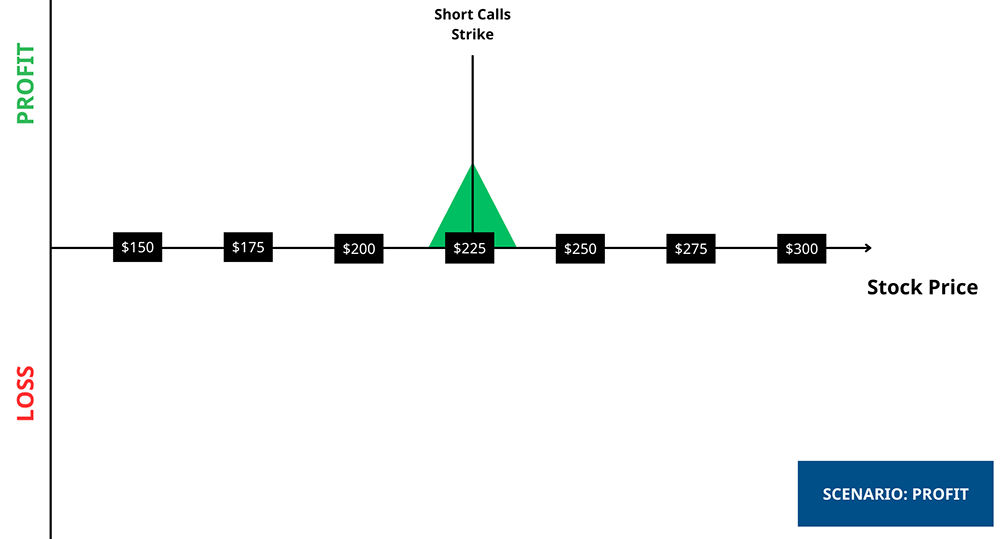 Long Call Butterfly - Profit Scenario